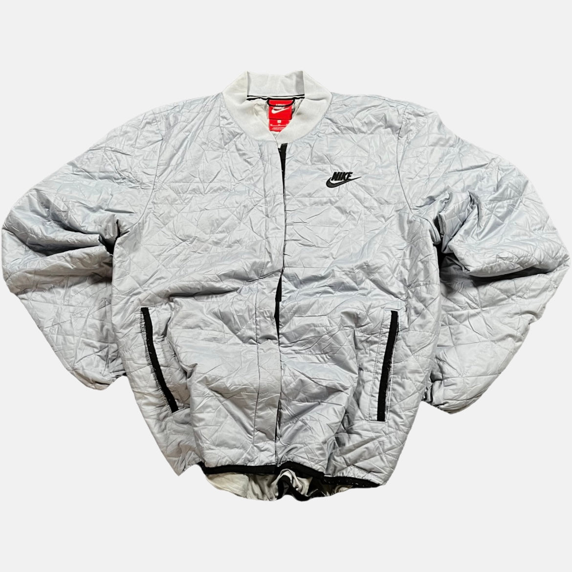 Chaqueta Nike Gris Vintage Streetwear Outside Y2K