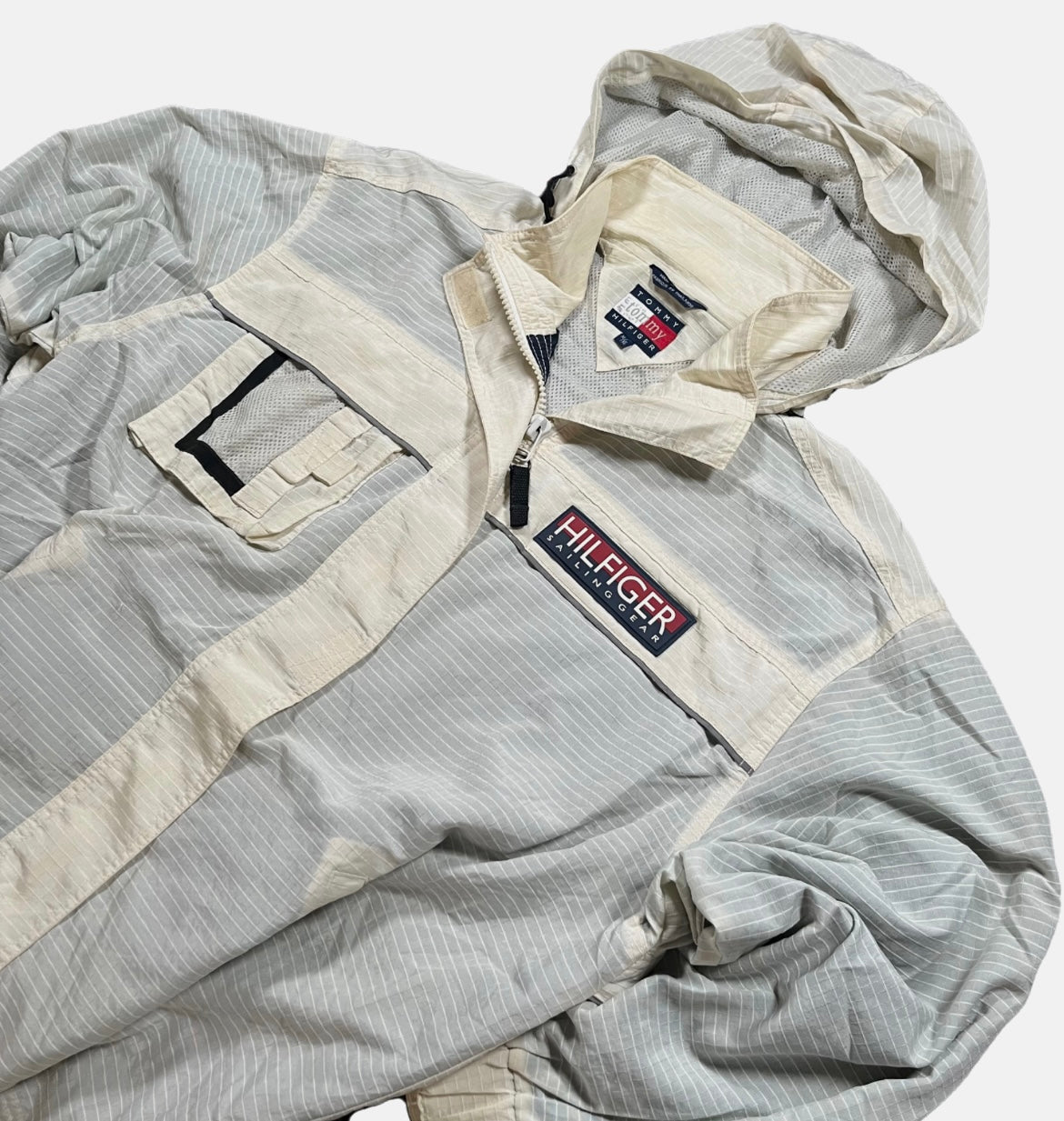 Chaqueta Tommy Hilfiger Blanca Unisex Retro