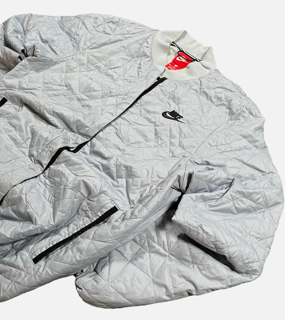 Chaqueta Nike Gris Vintage Streetwear Outside Y2K