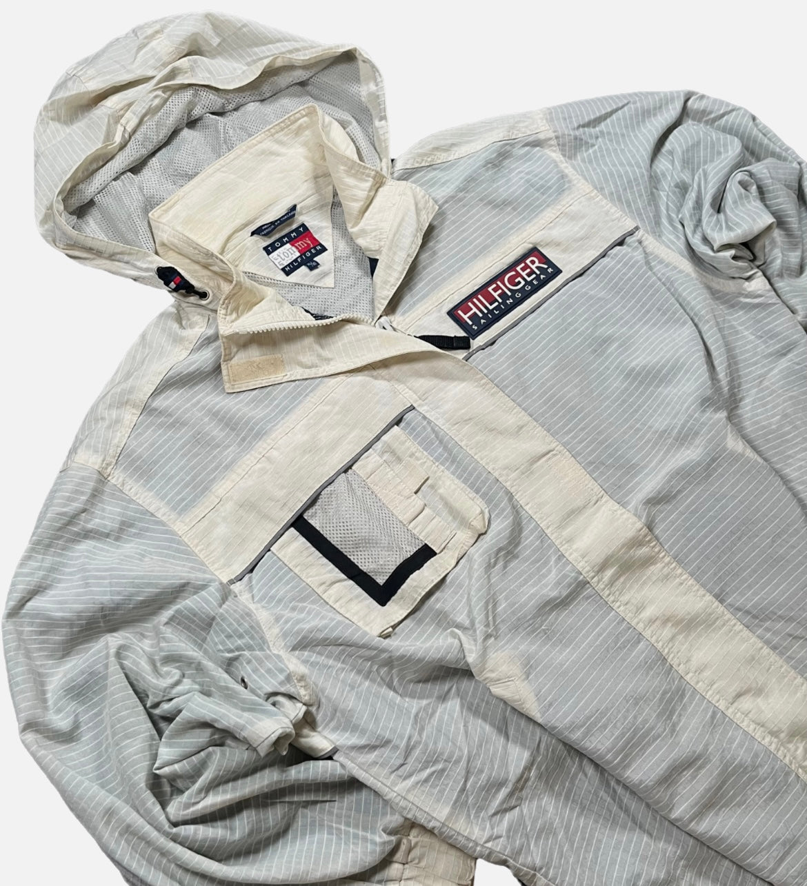 Chaqueta Tommy Hilfiger Blanca Unisex Retro