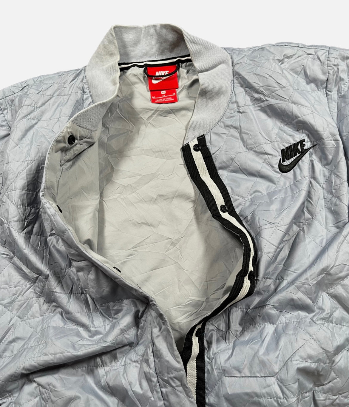 Chaqueta Nike Gris Vintage Streetwear Outside Y2K