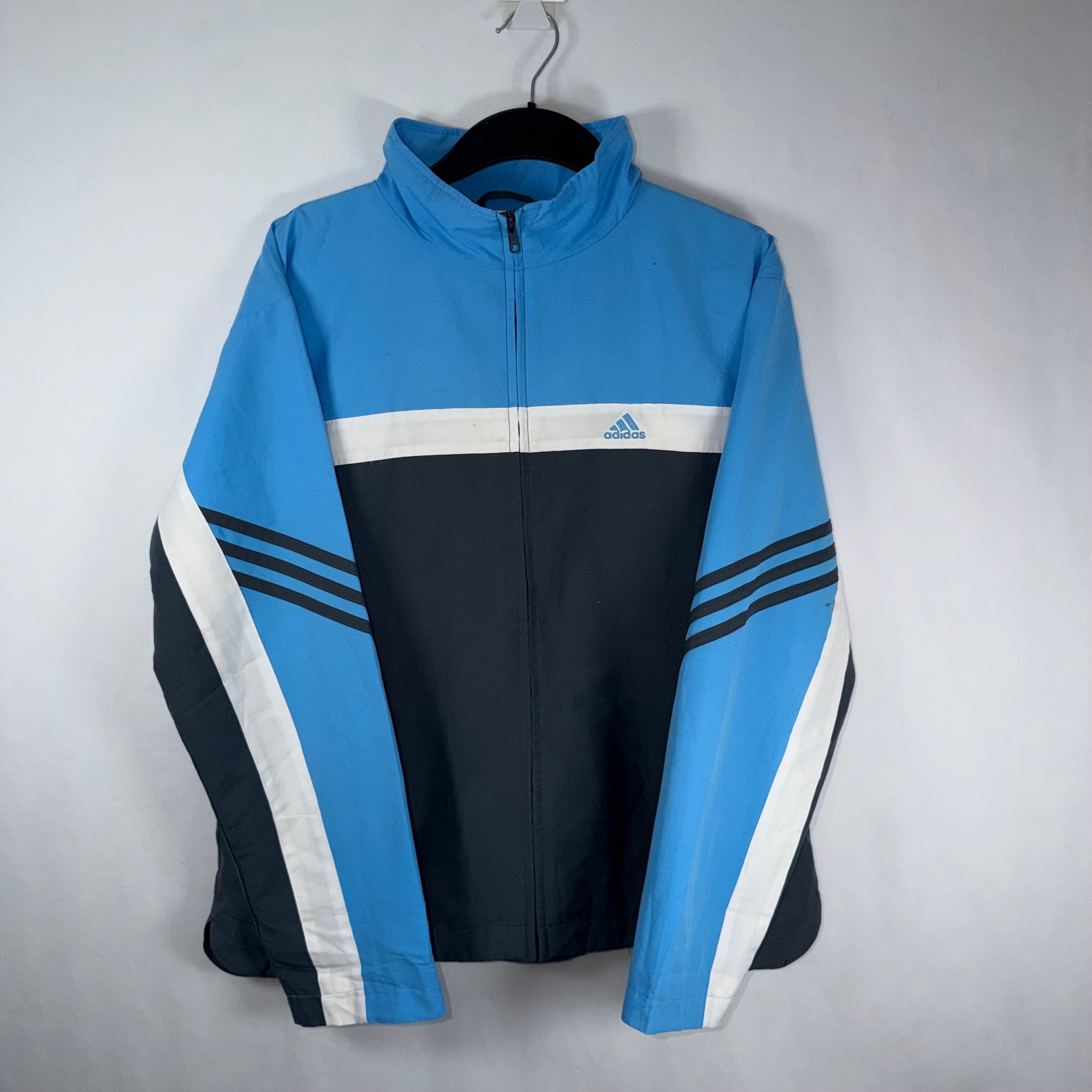 Chaqueta Adidas Azul&Gris&Blanca Unisex