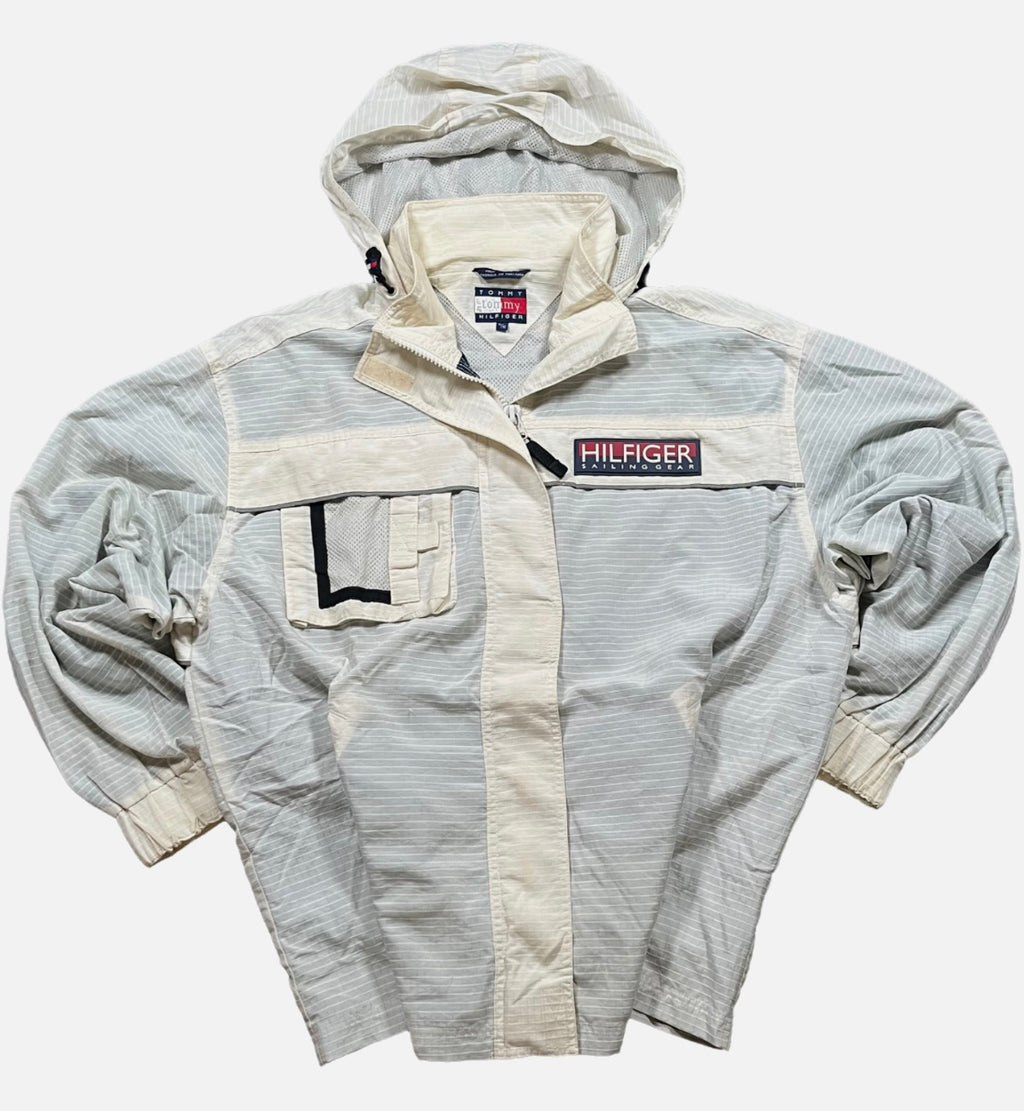Chaqueta Tommy Hilfiger Blanca Unisex Retro