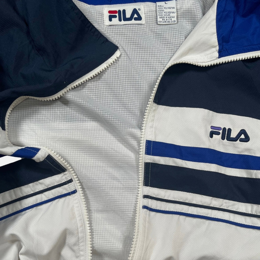 Chaqueta Fila Blanca/Azul Streetwear