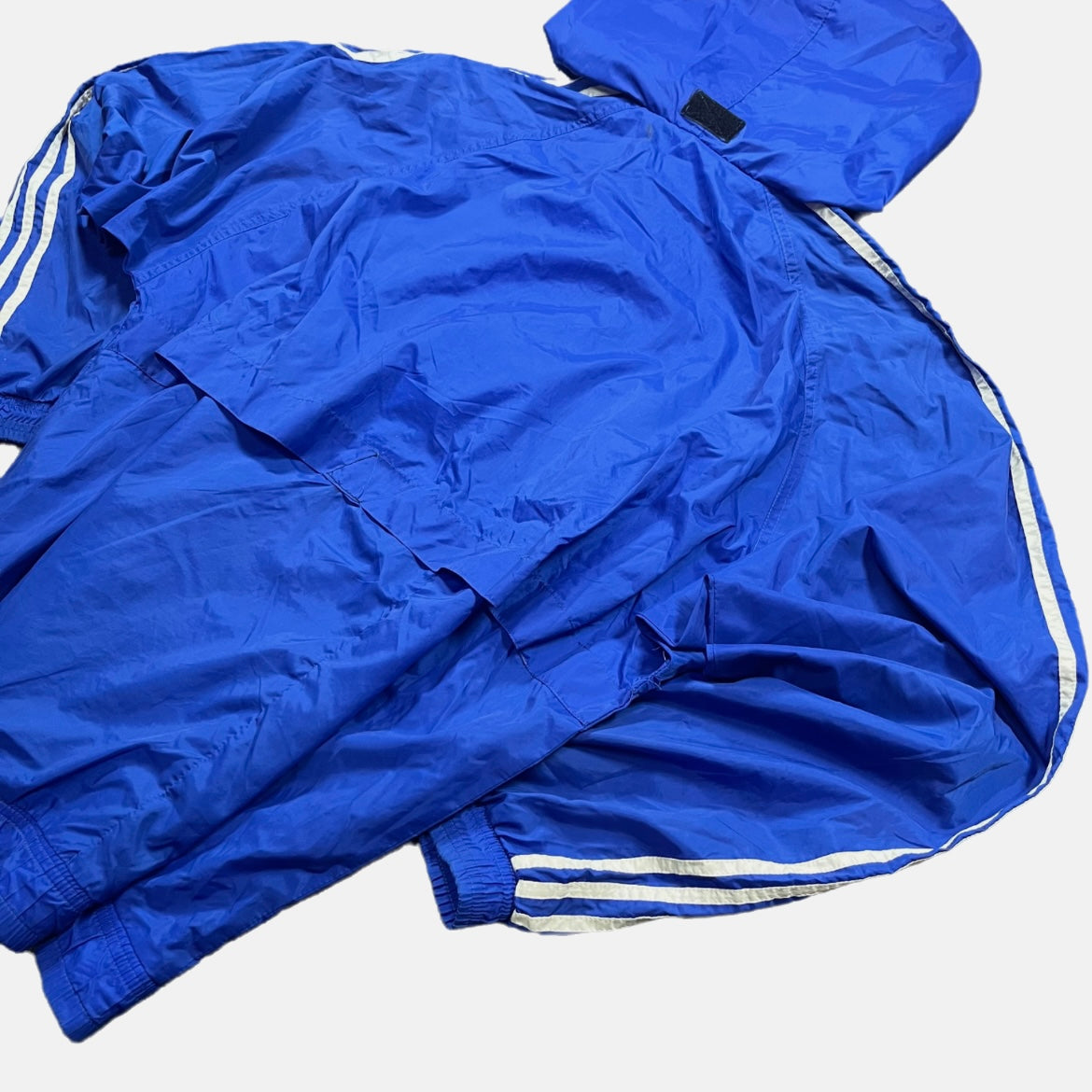 Chaqueta Adidas Cortavientos Azul Unisex Streetwear