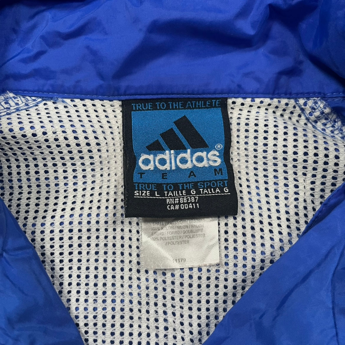 Chaqueta Adidas Cortavientos Azul Unisex Streetwear