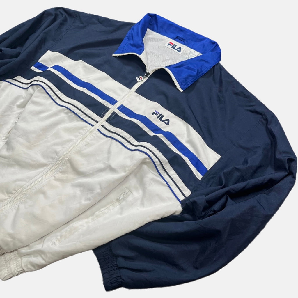 Chaqueta Fila Blanca/Azul Streetwear