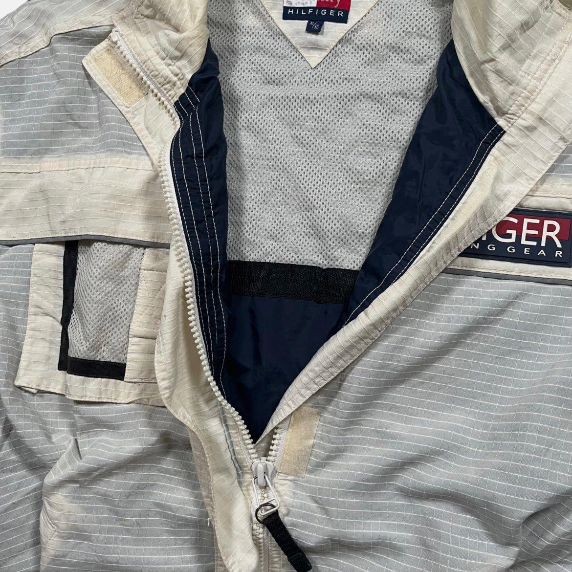 Chaqueta Tommy Hilfiger Blanca Unisex Retro