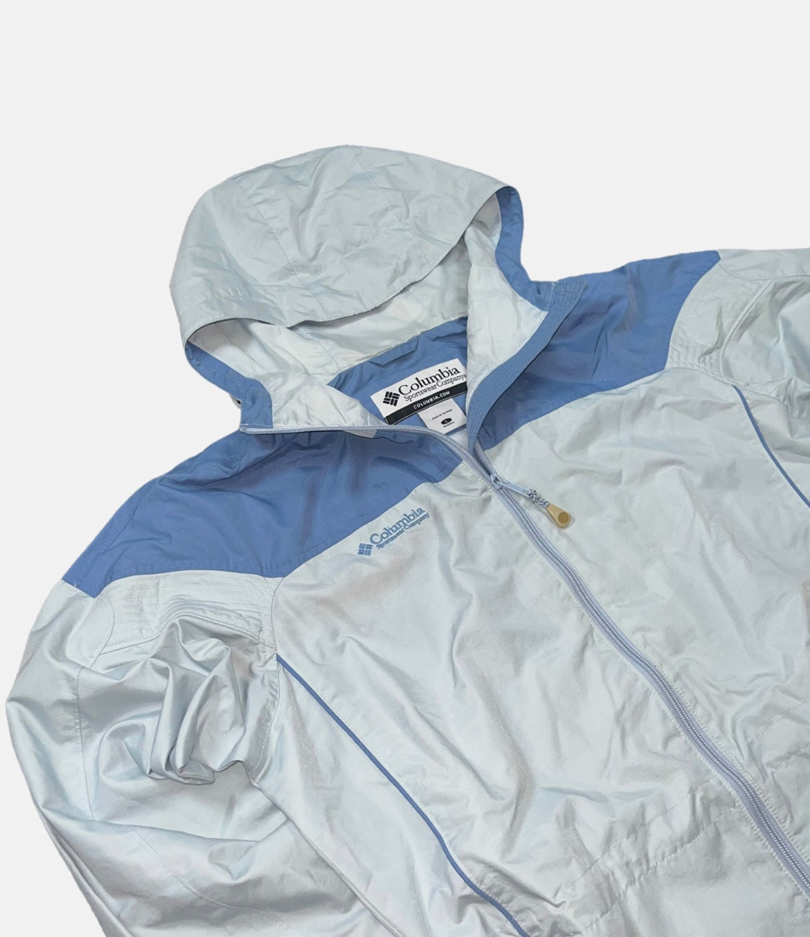 Chaqueta Columbia Azul Mujer Vintage Retro
