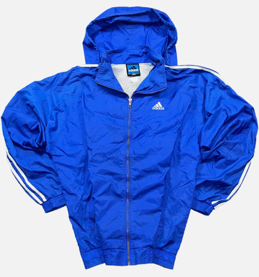 Chaqueta Adidas Cortavientos Azul Unisex Streetwear