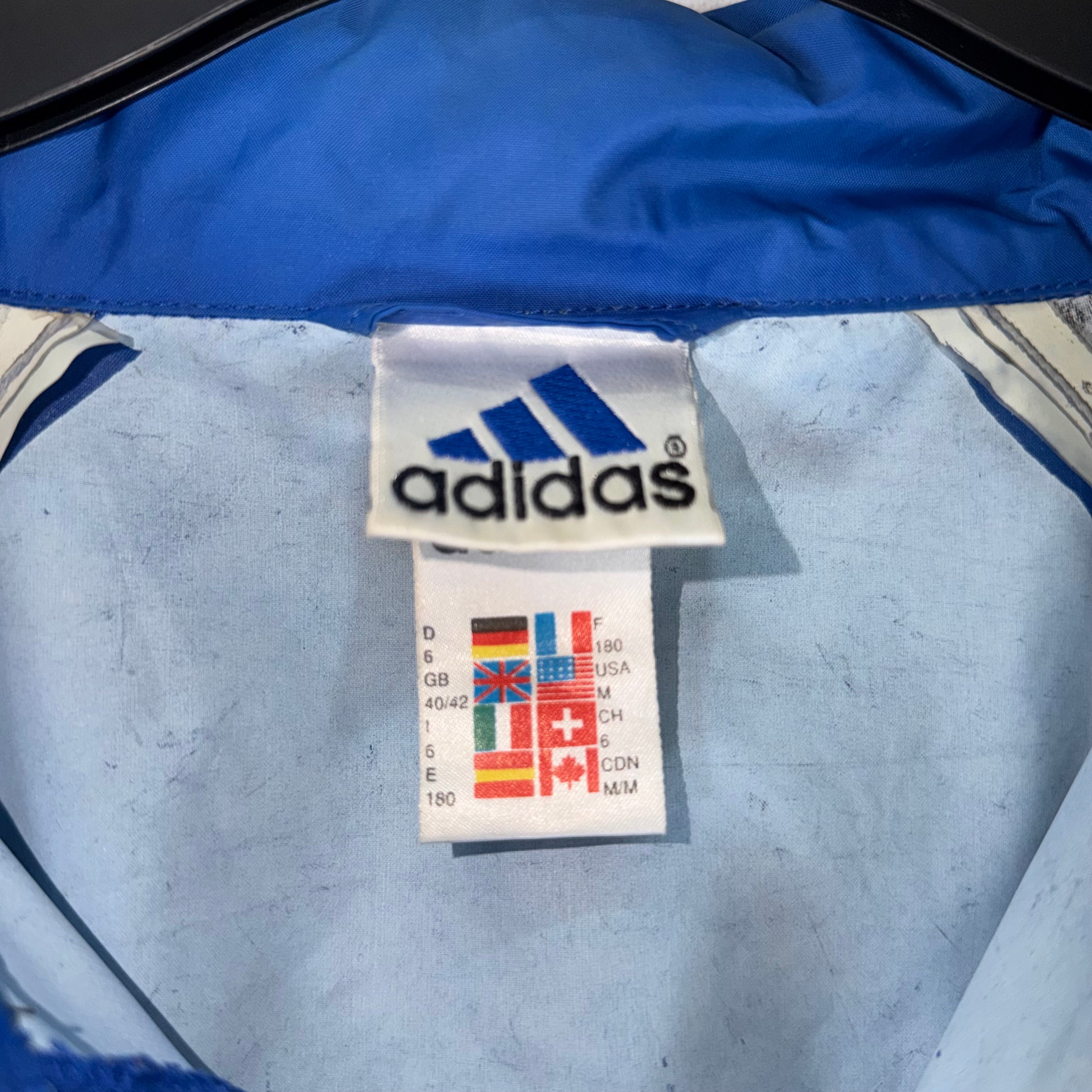 Track Jacket Adidas Azul&Blanca&Negra Unisex