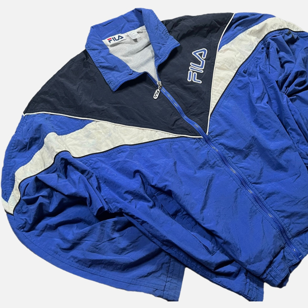 Track Jacket Fila Azul/Blanca Hombre