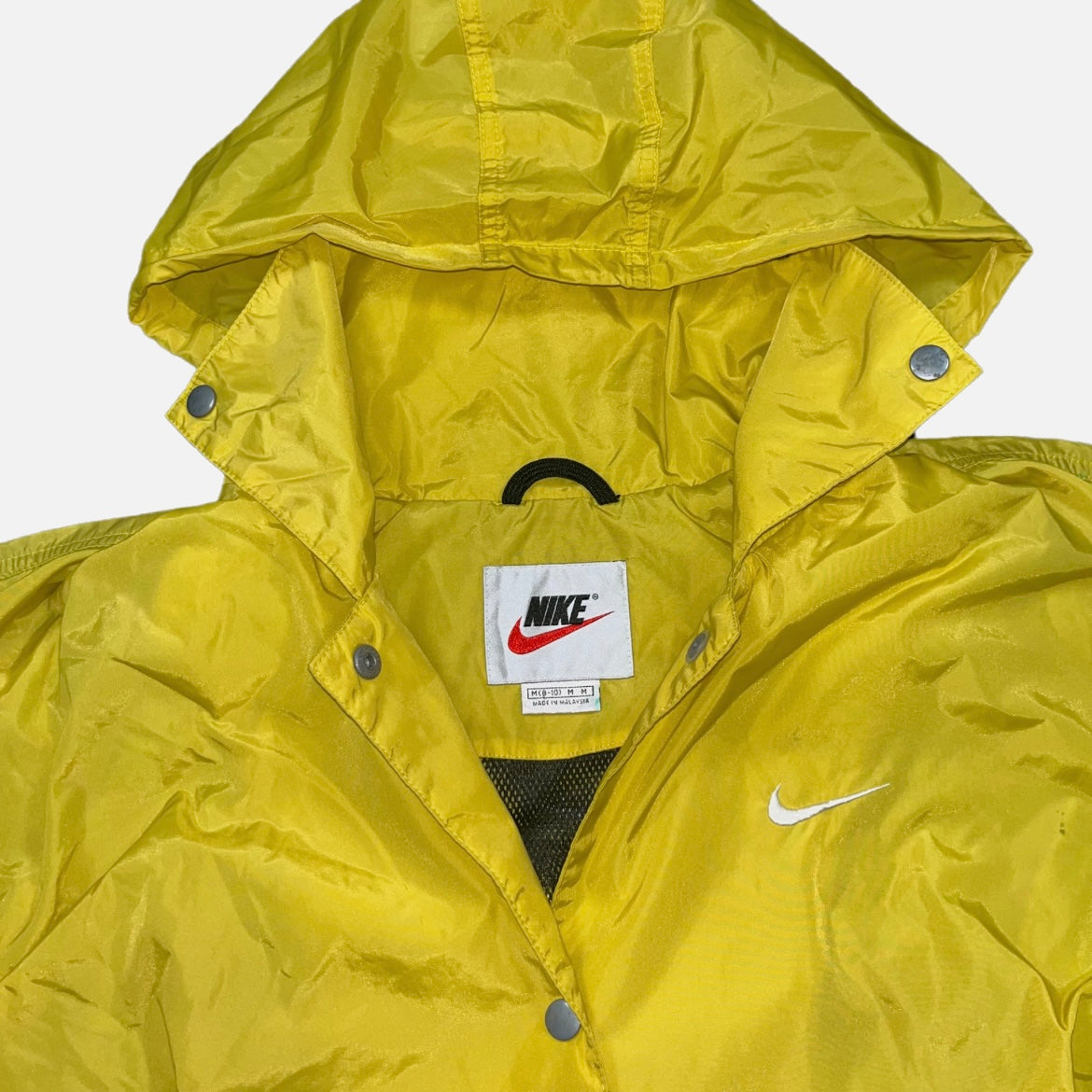 Chaqueta Nike Vintage Impermeable Amarilla Unisex Retro Y2K