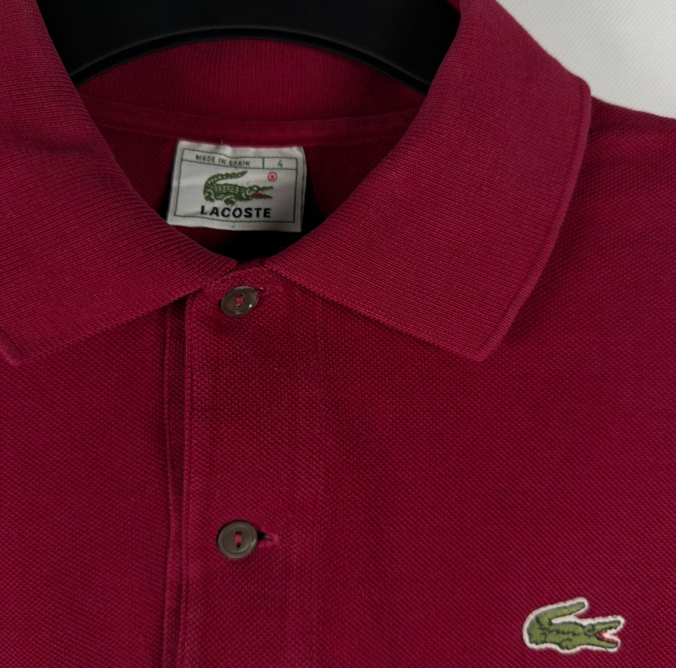 Polo Lacoste Rojo Hombre