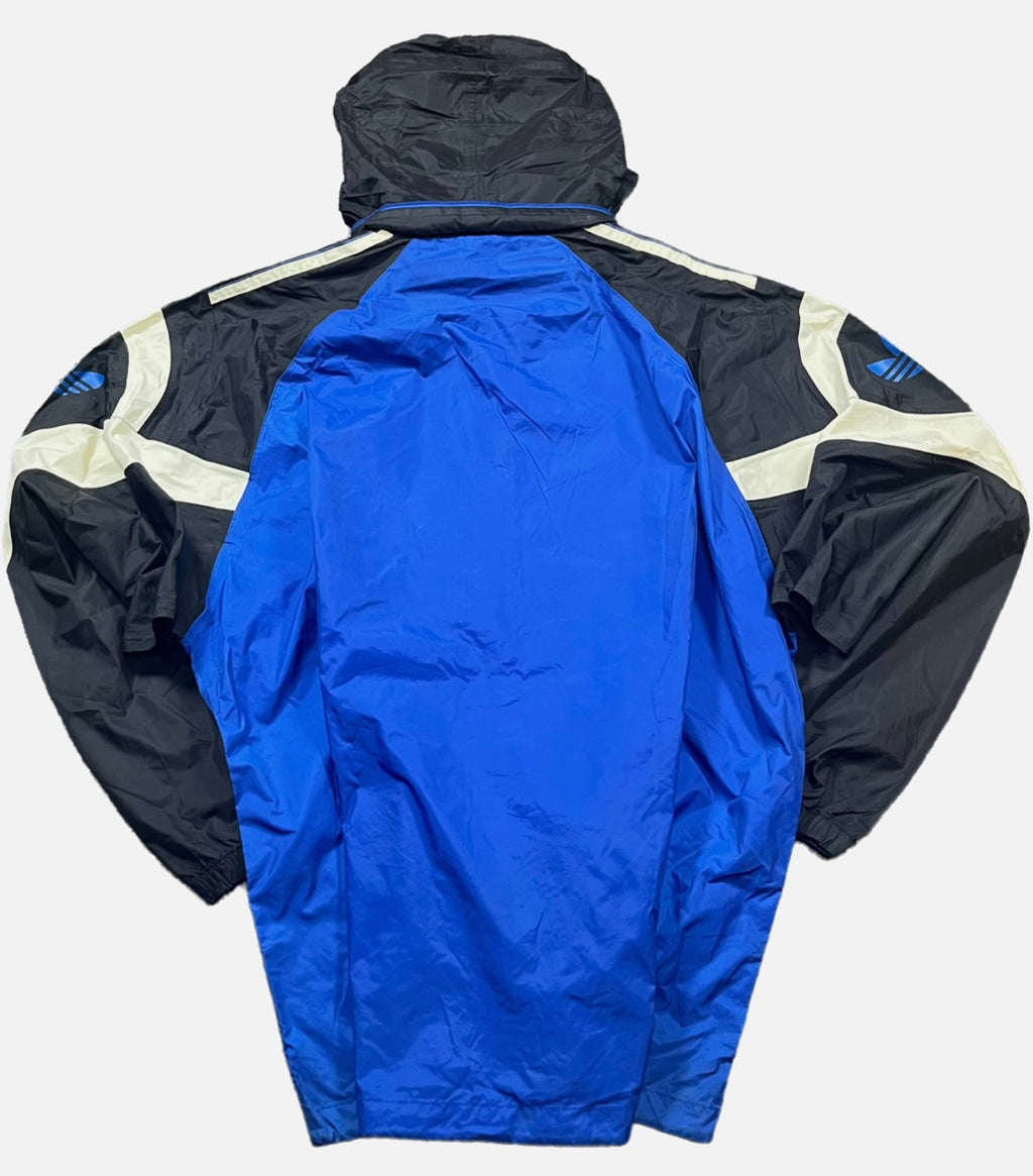 Track Jacket Adidas Azul&Blanca&Negra Unisex Streetwear