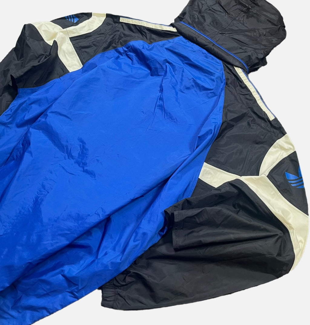 Track Jacket Adidas Azul&Blanca&Negra Unisex Streetwear