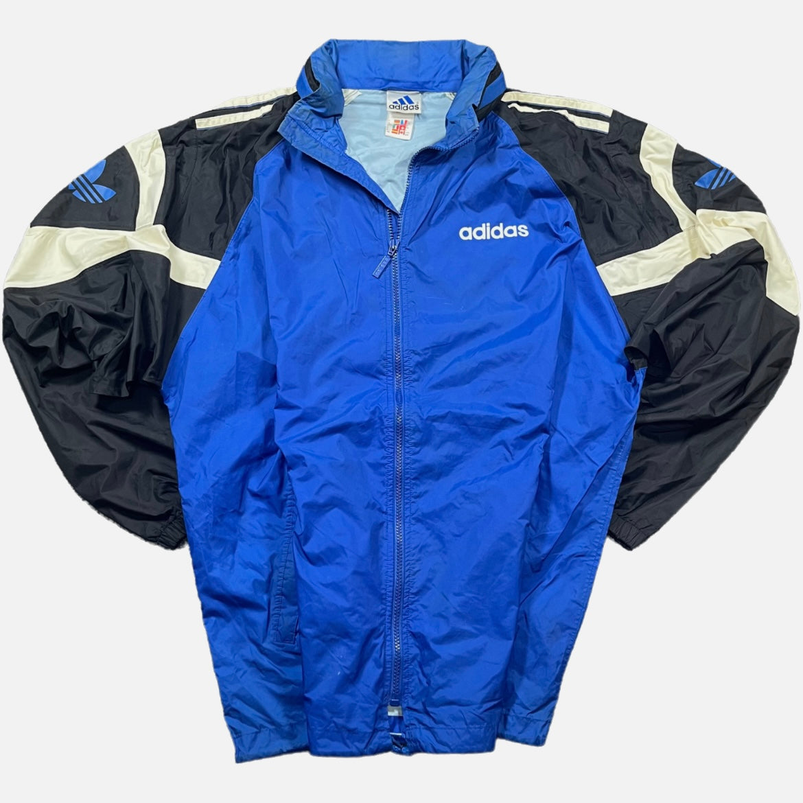 Track Jacket Adidas Azul&Blanca&Negra Unisex Streetwear