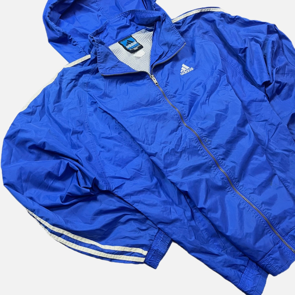 Chaqueta Adidas Cortavientos Azul Unisex Streetwear
