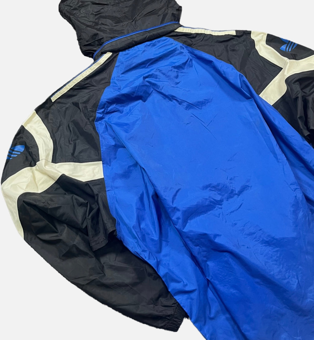 Track Jacket Adidas Azul&Blanca&Negra Unisex Streetwear