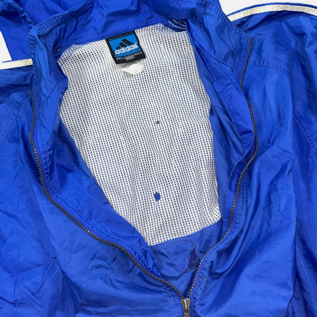 Chaqueta Adidas Cortavientos Azul Unisex Streetwear