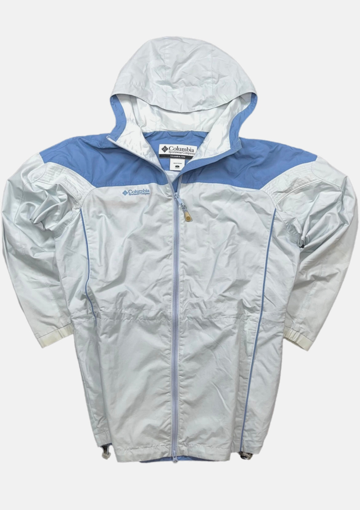 Chaqueta Columbia Azul Mujer Vintage Retro